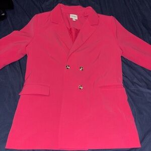 Nine West Vibrant Pink Blazer